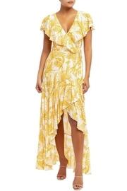  Faded Leaves Wrap-dress