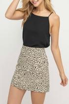  Tailored Leopard Skirt