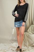  Leopard Insert Shirt