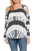  Tie Dye Cold-shoulder