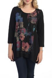 Black Floral Tunic