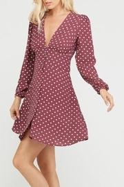  Long-sleeve Polka-dot Dress