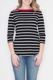  Contrast Stripe Top