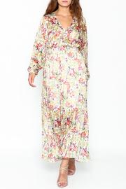  Flowery Elastic Waist Dress
