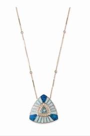  Pave Aquamarine Necklace