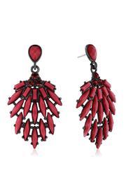  Bordeaux Crystal Earrings
