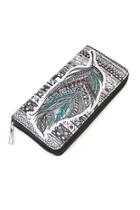 Feather Print Wallet
