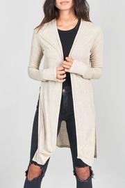  Long Line Open Cardigan