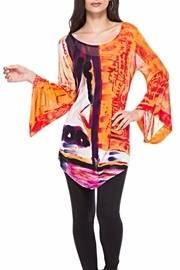 Hand Painted Bell Sleeve Top