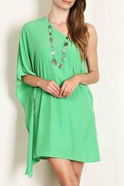  Green Shoulder Dress