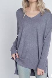  Grey-blue Soft Sweater