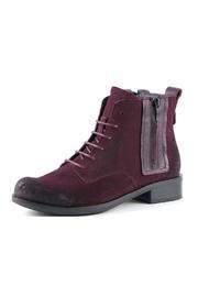  Suede Zip Lace Bootie