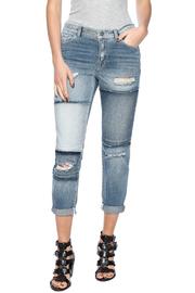  Patchwork Boyfriend Jeans