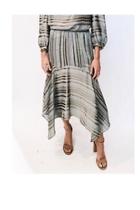  Metallic Stripe Skirt