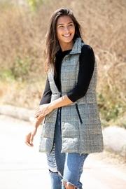  Houndstooth Puffer Vest
