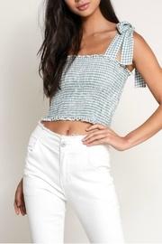  Gingham Tie Top