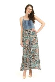  Denimprint Maxi Dress