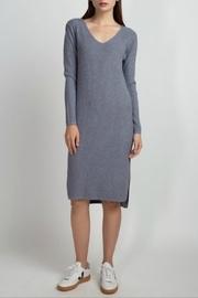  V-neck Sweater Dress