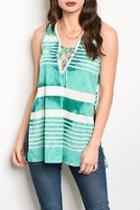  Green Stripe Tank