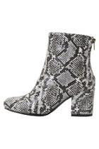  Faux Snake-skin Boots