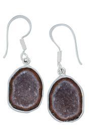  Sterling Geode Earring