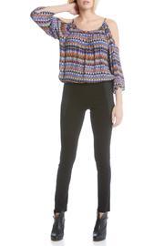 Faux-suede Yoke Pant