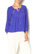  Azure Gauze Blouse