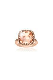 Morganite Halo Ring
