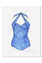  Vintage Blue Swimsuit