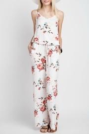  Floral Jersey Jumpsuit