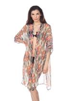  Ikat Printed Cover-up