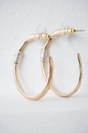  Brass Hammered Earring