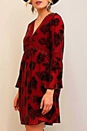Floral Velvet Burnout Dress