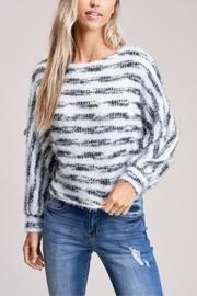  Striped And Fuzzy Sweater