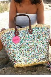  Habibah Sequins Beach-bag