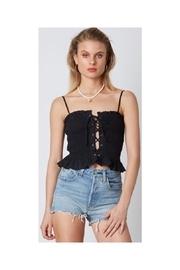  Smocked Peplum Top