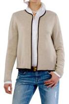  Jackie Trim Cashmere Cardigan