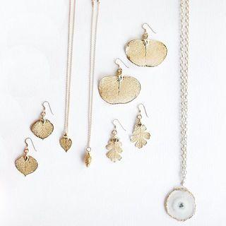 Pamela Gold Leaf Earrings