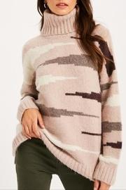  Zebra Print Turtleneck