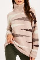  Zebra Print Turtleneck