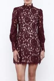  Fluffed Sleeve Lace Dress