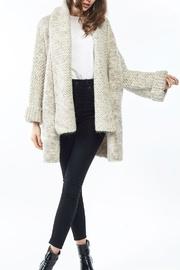  Shawl Collar/knit Jacket