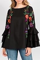  Embroidered Bell Blouse