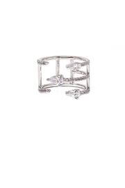  Adjustable Rhodium Ring
