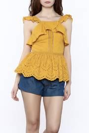  Embroirdered Peplum Top