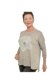  Soft Greyflower Top