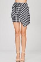  Plaid Tie Skirt