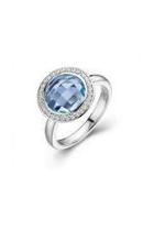  Round Blue-topaz Ring