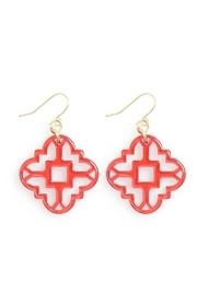  Medallion Drop Earrings