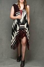  Burgundy Fringe Vest